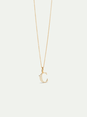 Letter C Pendant Necklace