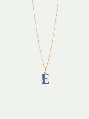 Letter E Pendant Necklace