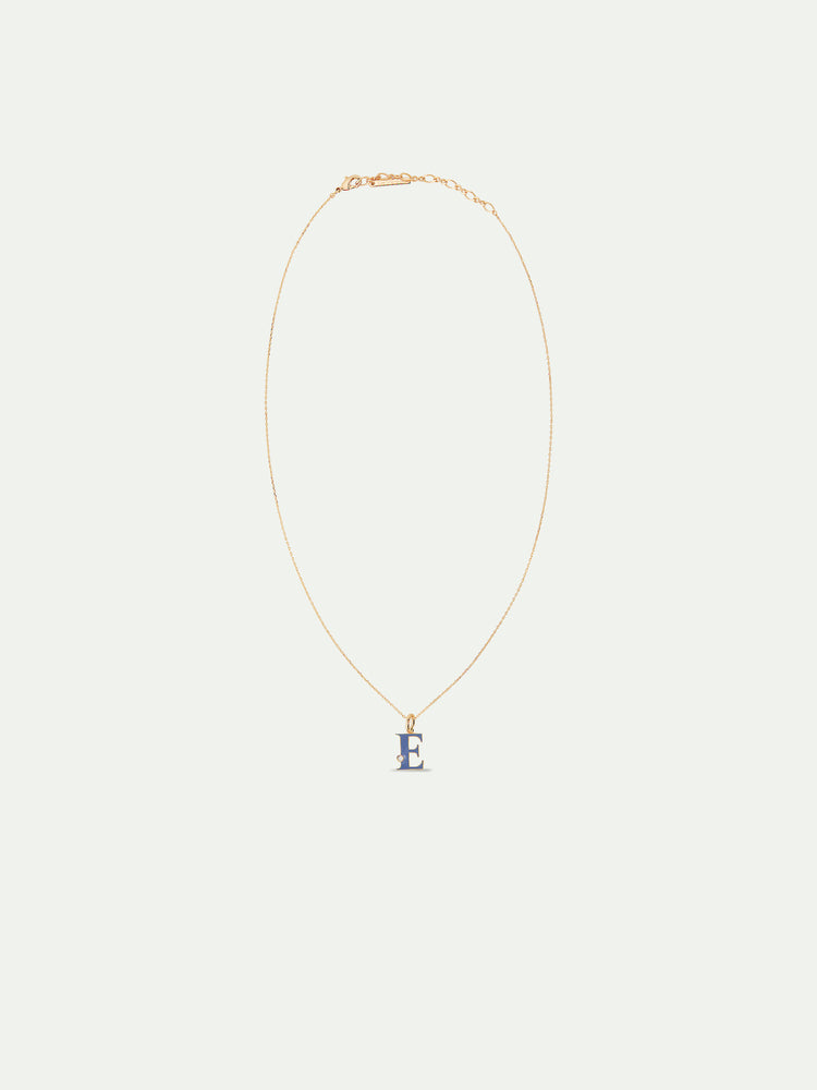 Letter E Pendant Necklace