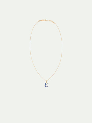 Letter E Pendant Necklace