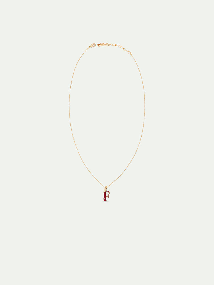 Letter F Pendant Necklace