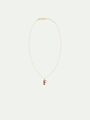 Letter F Pendant Necklace