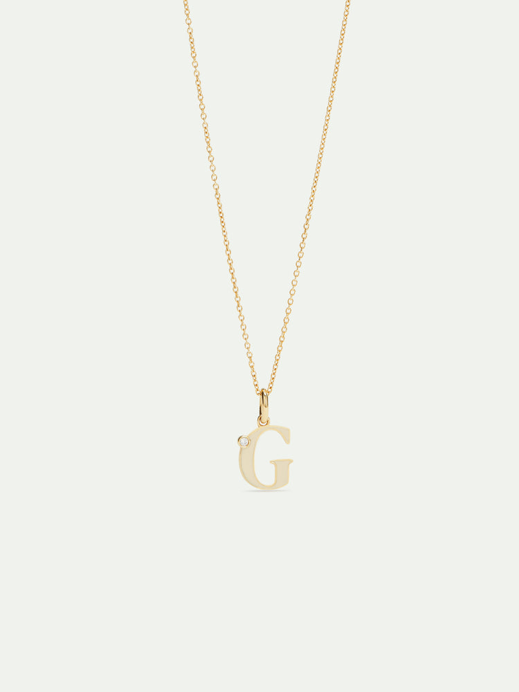 Letter G Pendant Necklace