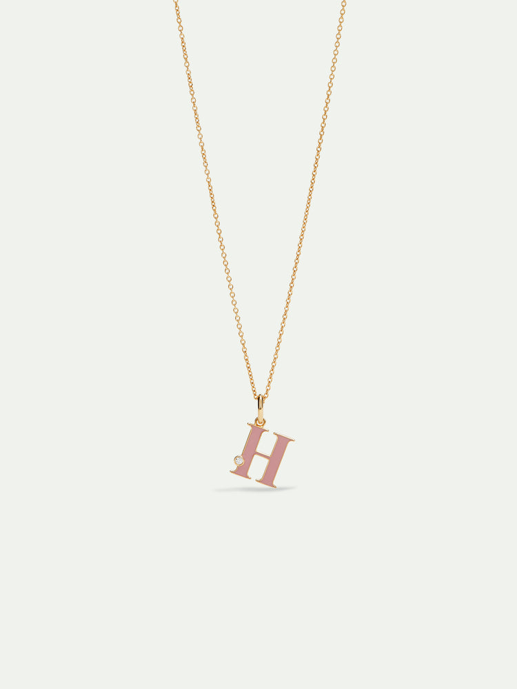 Letter H Pendant Necklace