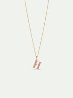 Letter H Pendant Necklace