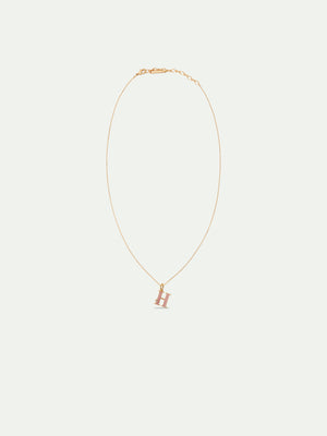 Letter H Pendant Necklace