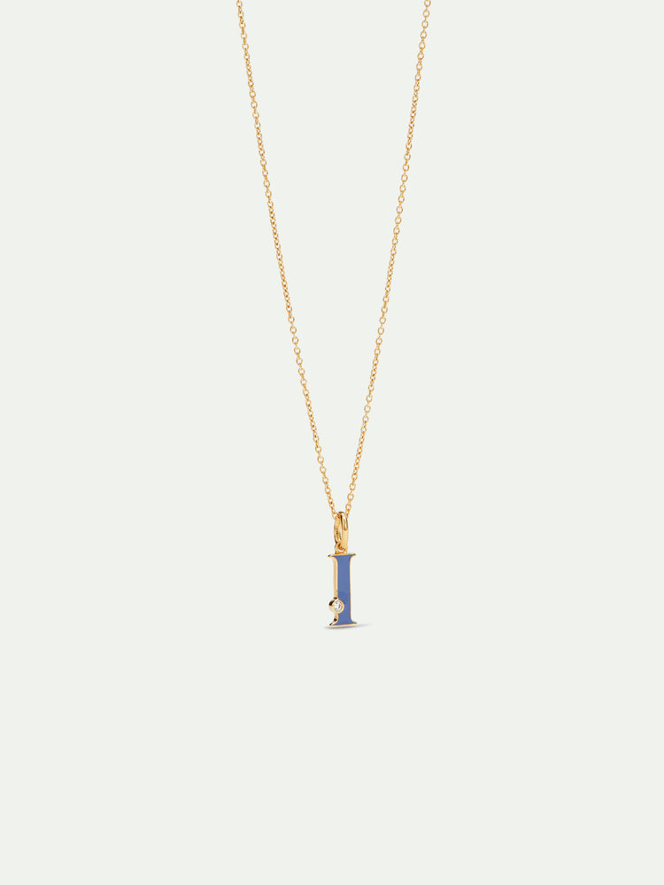 Letter I Pendant Necklace