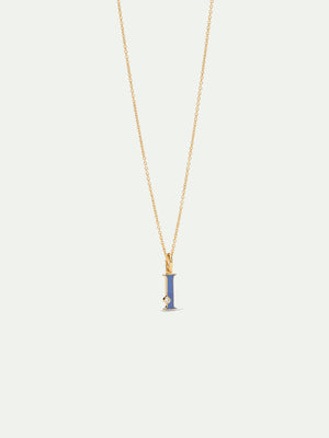 Letter I Pendant Necklace