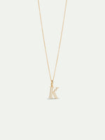 Letter K Pendant Necklace