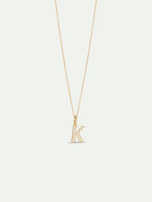 Letter K Pendant Necklace