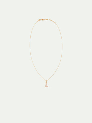 Letter L Pendant Necklace