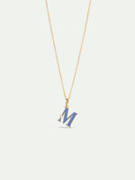 Letter M Pendant Necklace