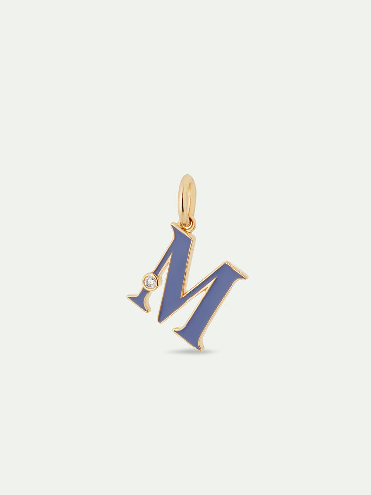 Letter M Pendant Necklace