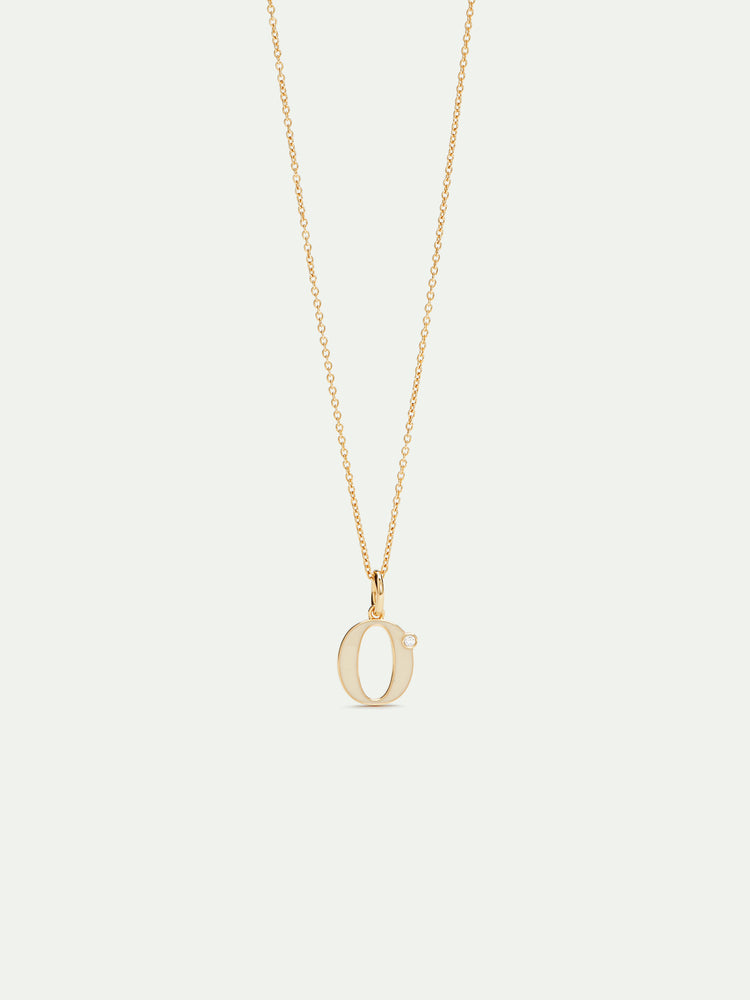 Letter O Pendant Necklace