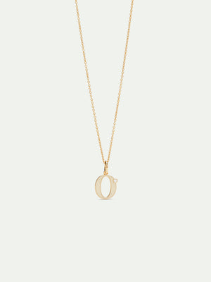 Letter O Pendant Necklace