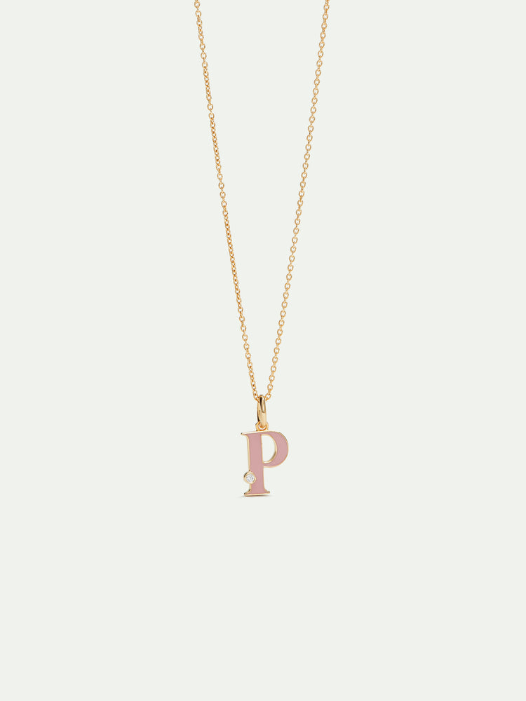 Letter P Pendant Necklace