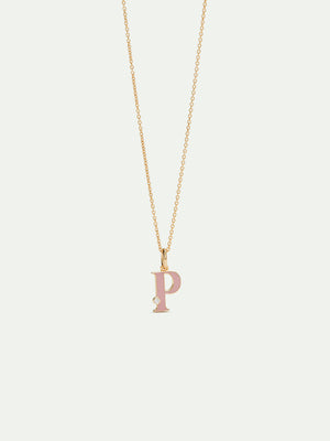 Letter P Pendant Necklace