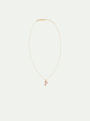 Letter P Pendant Necklace