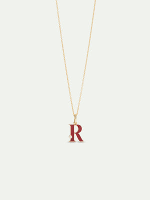 Letter R Pendant Necklace