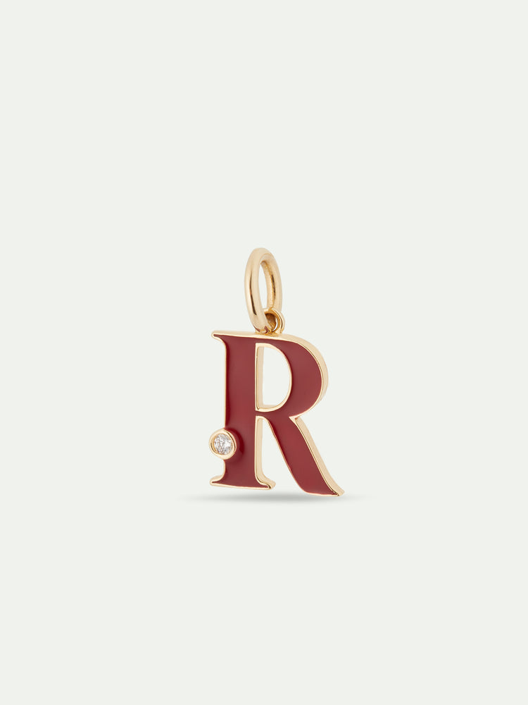 Letter R Pendant Necklace