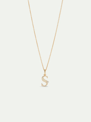 Letter S Pendant Necklace