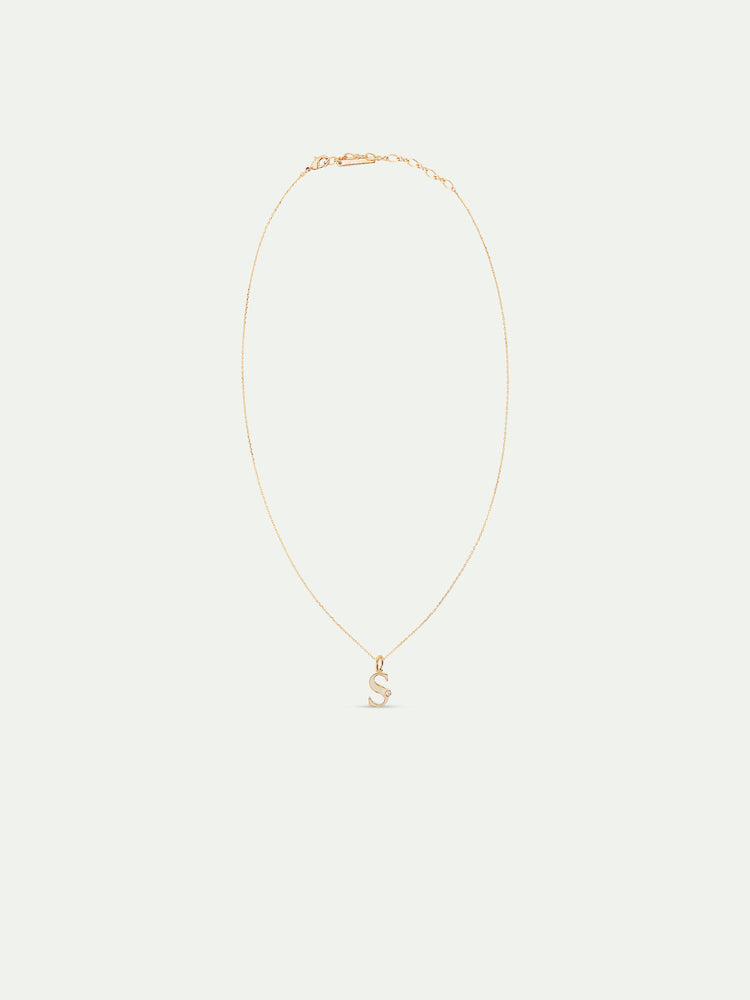 Letter S Pendant Necklace