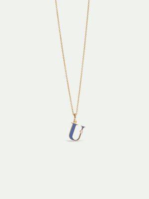 Letter U Pendant Necklace