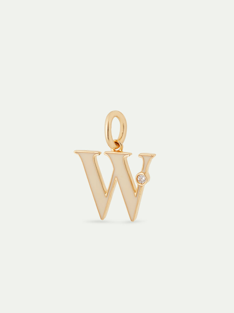 Letter W Pendant Necklace