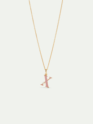 Letter X Pendant Necklace