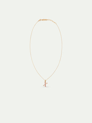 Letter X Pendant Necklace