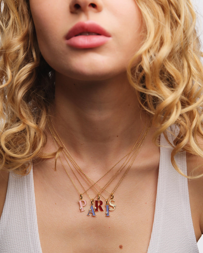 Letter A Pendant Necklace