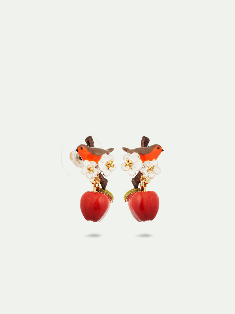 Robin and Apple Post Earrings