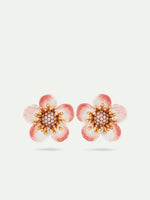 Apple Blossom Clip-On Earrings