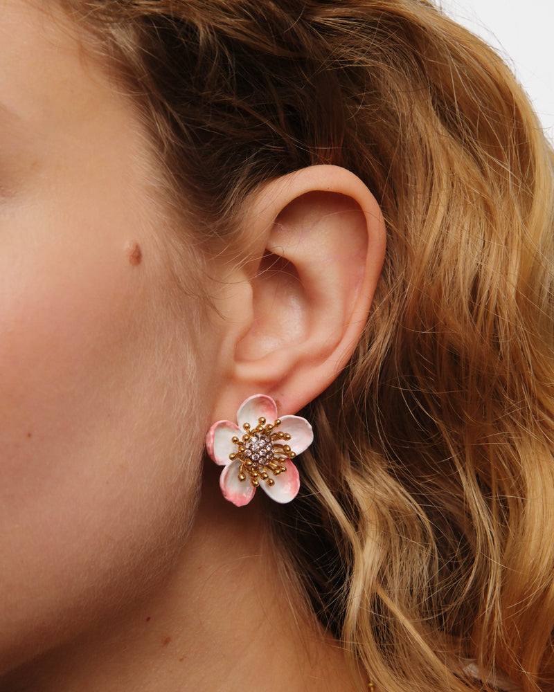 Apple Blossom Post Earrings