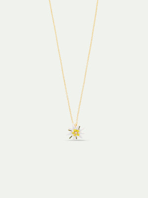 Les Néréides Loves Animals - Edelweiss Flower Pendant Necklace