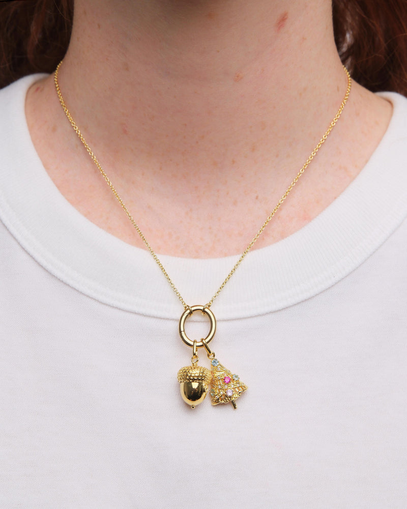 Golden Acorn Pendant