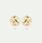 Daisy and Pansy Flower Post Earrings