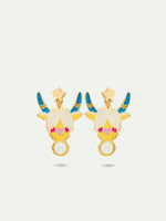 N2 Taurus Astrological Sign Clip-On Earrings