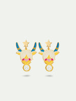 N2 Taurus Astrological Sign Post Earrings