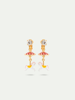 N2 Carousel Horse Clip-On Earrings