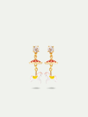 N2 Carousel Horse Post Earrings