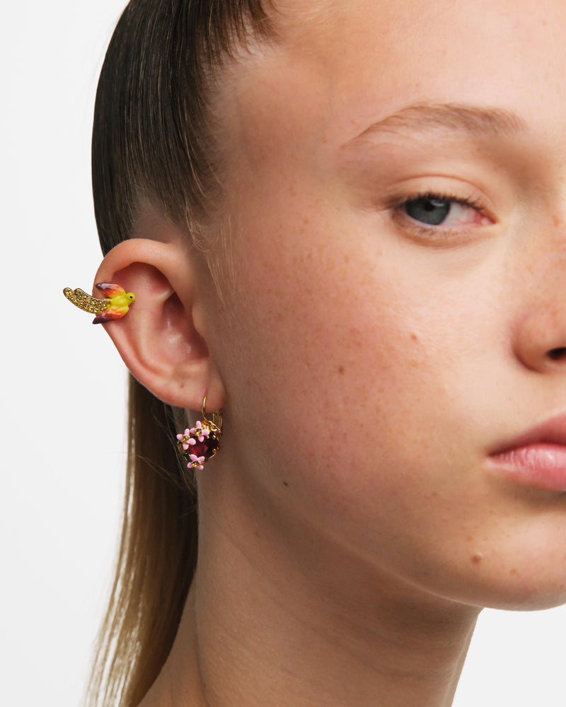 Yellow Budgie Post Earrings