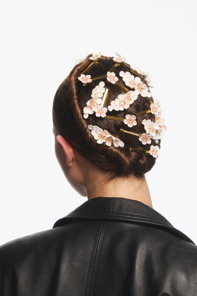 White Cherry Blossom Hair Pin