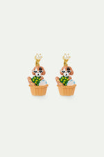 N2 Dog and Picnic Basket Post Earrings