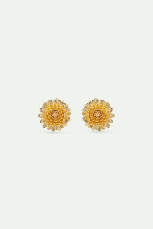 Golden Dandelion Post Earrings