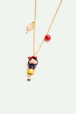 N2 Snow White, Apple and Mirror Pendant Necklace