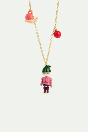 N2 Dwarf, Apple and Snail Pendant Necklace