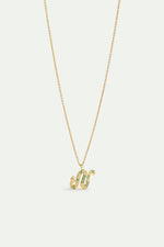 Green Snake Pendant Necklace