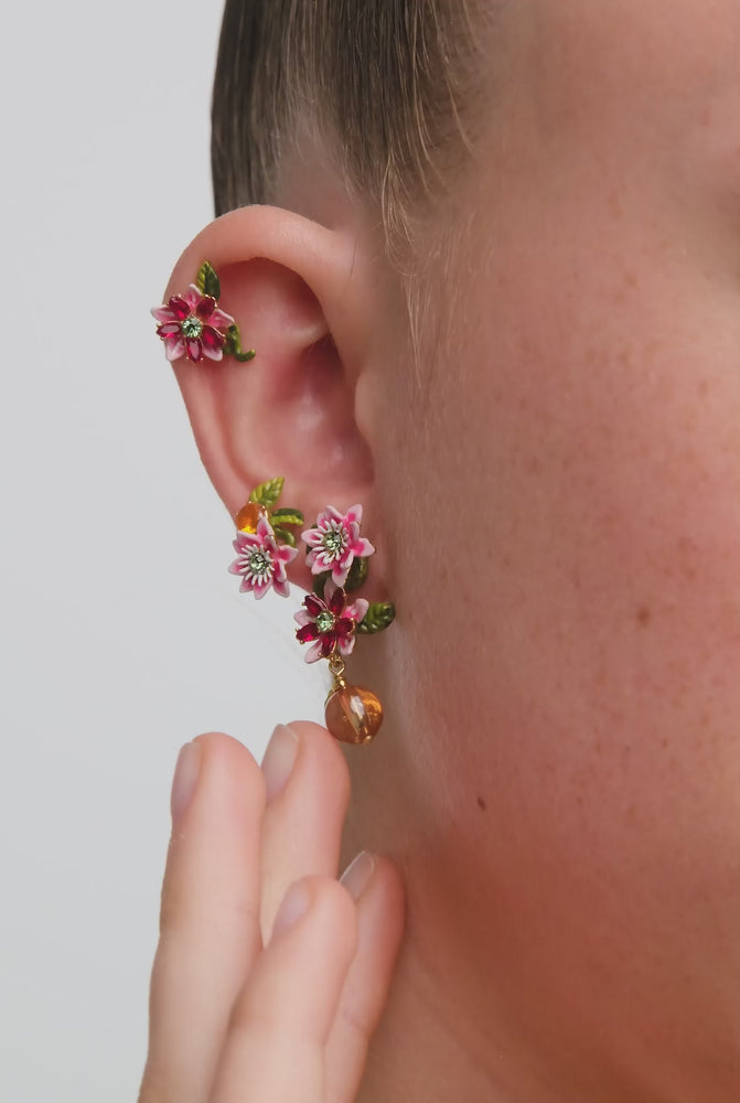 
            
                Load and play video in Gallery viewer, Asymmetrical Passion Flower Post Earrings
            
        