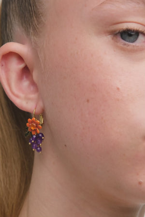 
            
                Load and play video in Gallery viewer, Green Snake and Dahlia Flower Sleeper Earrings
            
        